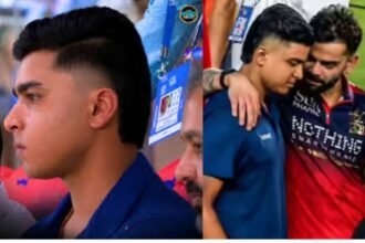 Vaibhav Suryavanshi नये लूक में आए नजर, Virat Kohli ने गले लगाकर दिया बैटिंग के टिप्स, सोशल मीडिया पर वायरल हुआ 'किंग' और 'बेबी बॉस' का VIDEO