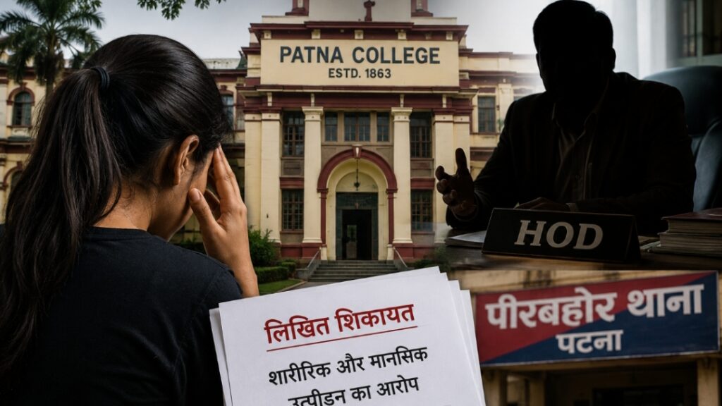 पटना कॉलेज के HOD पर PhD कराने के नाम पर यौन उत्पीड़न का आरोप, कैबिन में बुलाकर करते थे गंदा काम