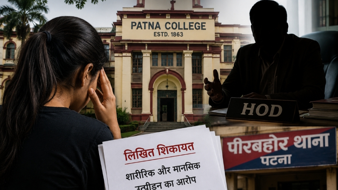 पटना कॉलेज के HOD पर PhD कराने के नाम पर यौन उत्पीड़न का आरोप, कैबिन में बुलाकर करते थे गंदा काम