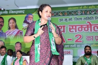 कल्पना सोरेन गिरिडीह में बूथ सम्मेलन सह BLA-2 प्रशिक्षण कार्यक्रम में हुई शामिल,एक भी सही वोट न कटे, फर्जी नाम भी न जुड़ें