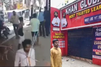 खान सर कोचिंग विवाद में नया ट्विस्ट, हवाई फायरिंग करते दिखे 2 गार्ड, उठा ले गई पुलिस