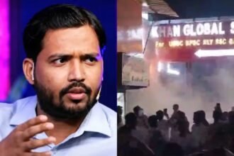 खान सर के कोचिंग में लगी आग, मची अफरा-तफरी, बिल्डिंग से बाहर निकाले गए स्टूडेंट