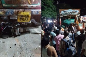 लोहरदगा में ट्रक ने तीन भाई-बहनों को रौंदा, दो की मौत, एक की हालत गंभीर, विवाह समारोह में शामिल होने जा रहे थे सभी