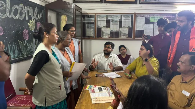 नोज रिंग विवाद पर रांची के उर्सुलाइन इंटर कॉलेज में ABVP ने किया बवाल, चार घंटे तक हुआ हंगामा