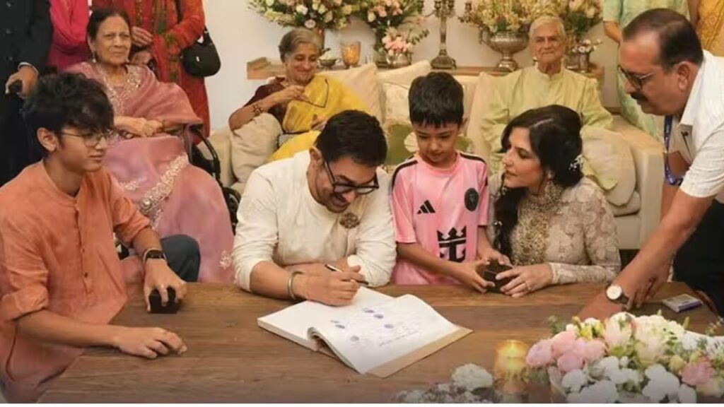 आमिर खान और गौरी स्प्रैट शादी के बंधन में बंधे,सोशल मीडिया पर सामने आई तस्वीर