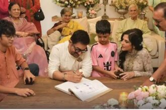 आमिर खान और गौरी स्प्रैट शादी के बंधन में बंधे,सोशल मीडिया पर सामने आई तस्वीर
