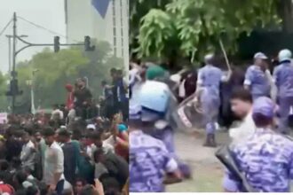 CJP Sansad March: कॉकरोच जनता पार्टी के संसद मार्च से पहले जंतर-मंतर पर हंगामा, धक्कामुक्की के बाद रैपिड एक्शन फोर्स का लाठीचार्ज