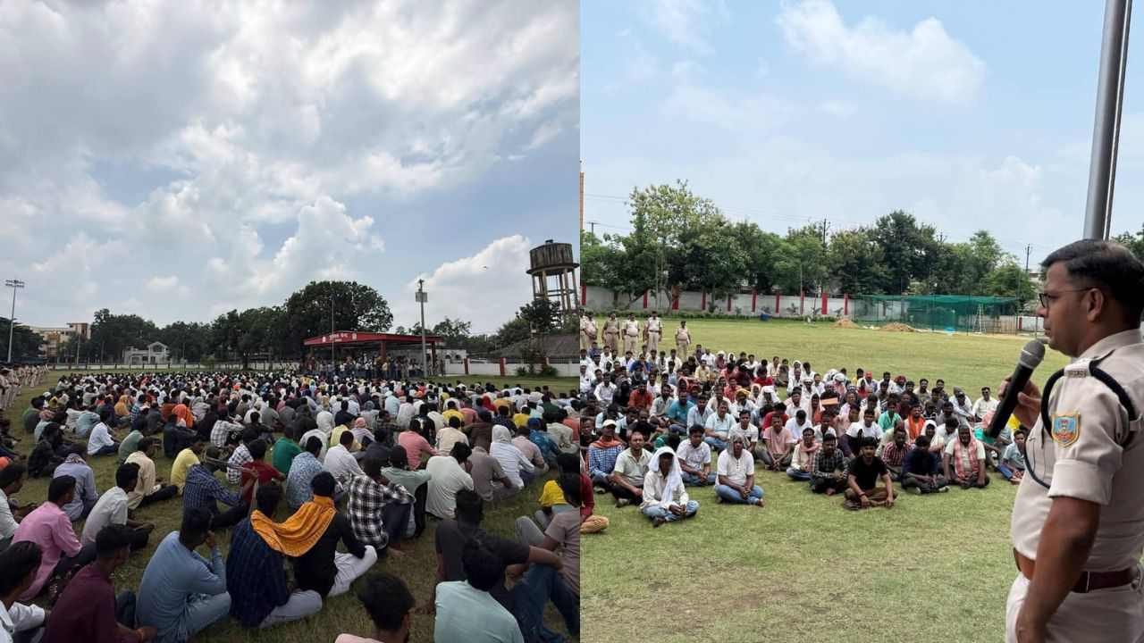 धनबाद में 785 दागी लोगों की सामूहिक परेड, अपराध से दूर रहने की दिलाई गई शपथ, पुलिस बनाएगी अपराधी एलबम
