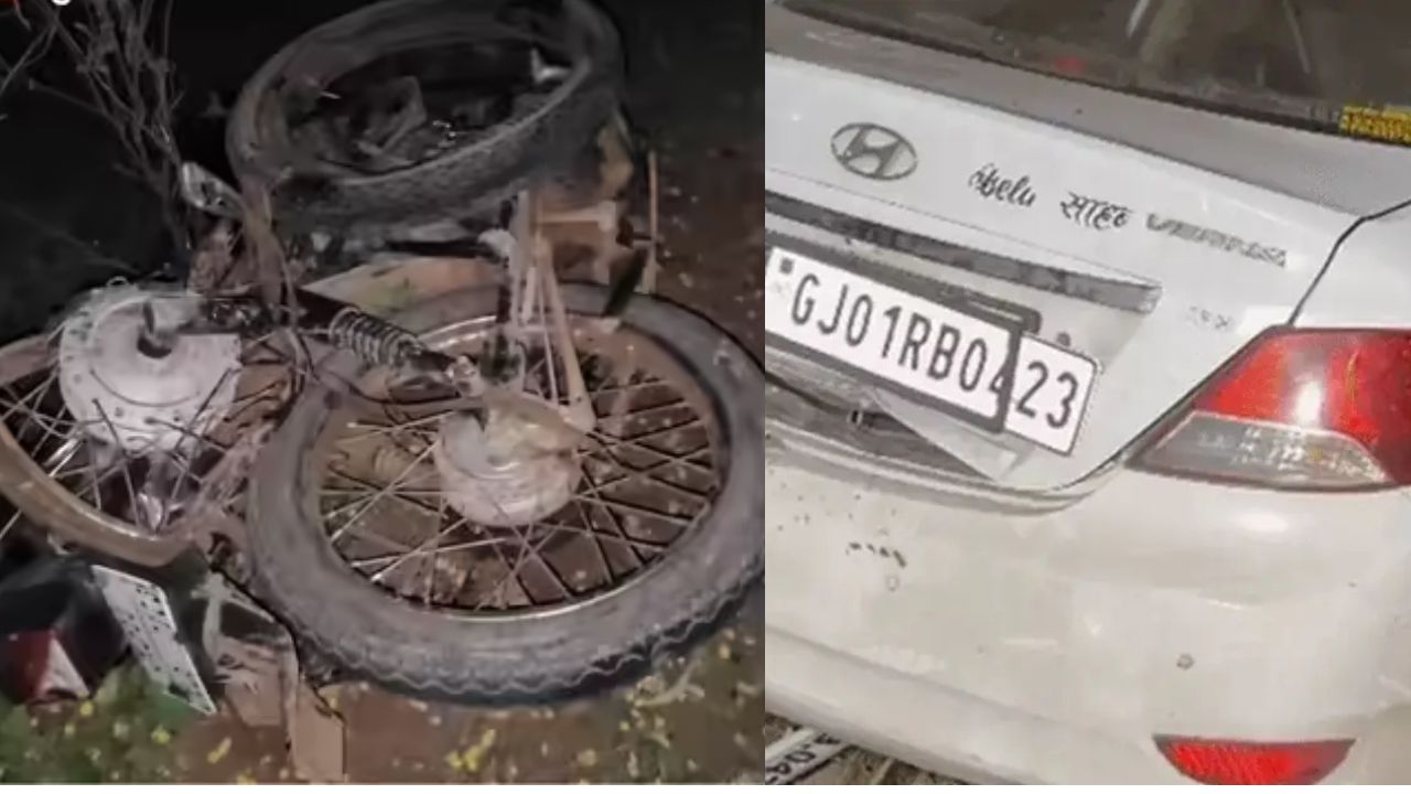नारकोटिक्स टीम से बचकर भाग रहे कार सवार ने दंपती को कुचला, पति-पत्नी की मौत, बच्चे की हालत गंभीर, झारखंड के 2 स्मगलर अरेस्ट