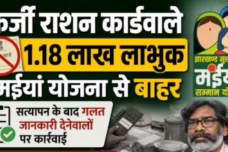 फर्जी राशन कार्डवाले 1.18 लाख लाभुक मंईयां योजना से बाहर, सत्यापन के बाद गलत जानकारी देनेवालों पर कार्रवाई