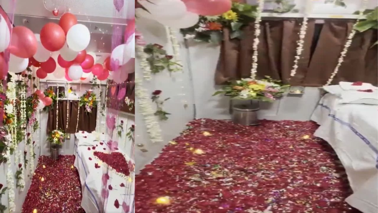 नंदीग्राम एक्सप्रेस के फर्स्ट AC कोच को बनाया 'हनीमून सुइट', TTE सस्पेंड, वायरल हुआ Video