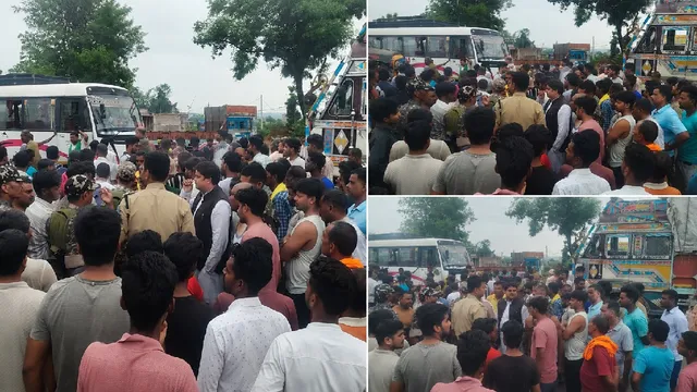 पलामू में चियांकी हाईवे निर्माण को लेकर बवाल, ग्रामीणों और पुलिस के बीच हिंसक झड़प, पथराव से दो जवान घायल