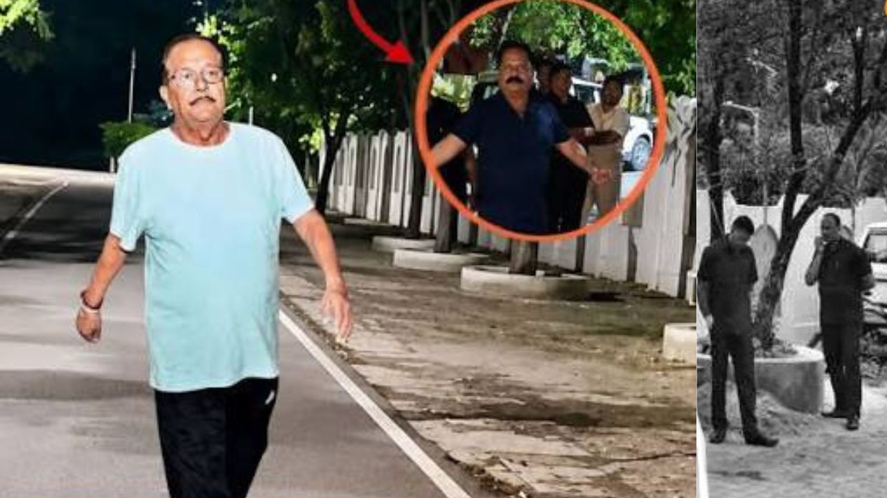 झारखंड के वित्तमंत्री राधाकृष्ण किशोर ने आवास के बाहर से भी हटवाए गार्ड,दूर से निगरानी कर रहे सुरक्षाकर्मी