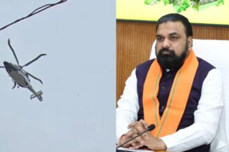 सम्राट चौधरी का हेलीकॉप्टर 7 मिनट तक हवा में मंडराता रहा, हाजीपुर के स्टेडियम में नीचे खड़े लोग भागने लगे