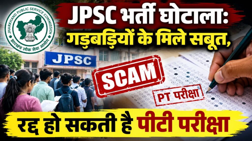 JPSC भर्ती घोटालाः गड़बड़ियों के मिले सबूत, रद्द हो सकती है पीटी परीक्षा