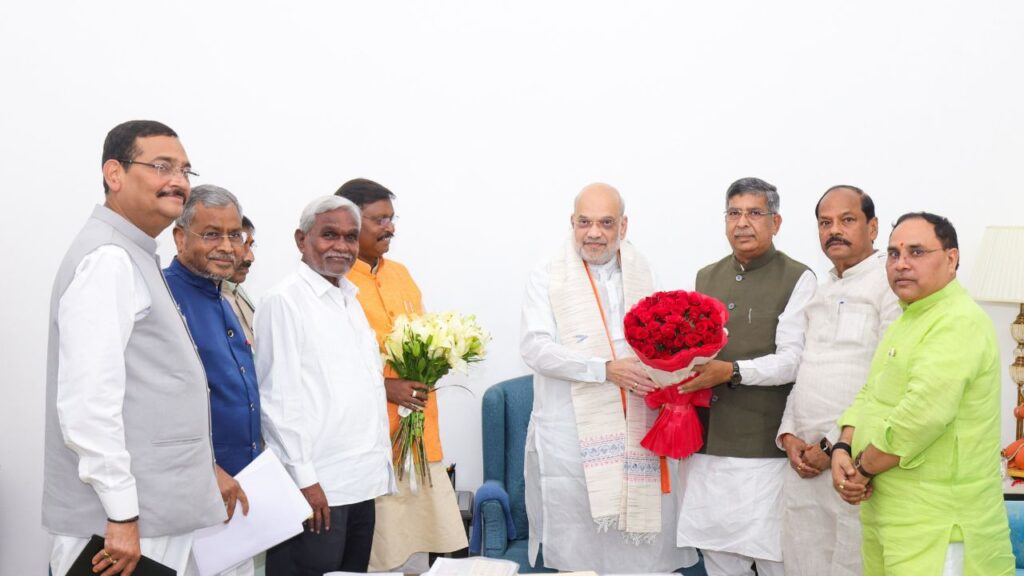 गृह मंत्री अमित शाह से मिले झारखंड बीजेपी के नेता, छात्र आंदोलन समेत झारखंड के कई मुद्दों पर हुई चर्चा