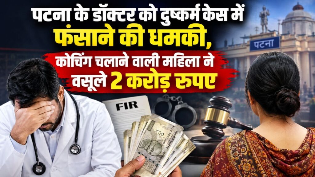 पटना के डॉक्टर को दुष्कर्म केस में फंसाने की धमकी, कोचिंग चलाने वाली महिला ने वसूले 2 करोड़ रुपए