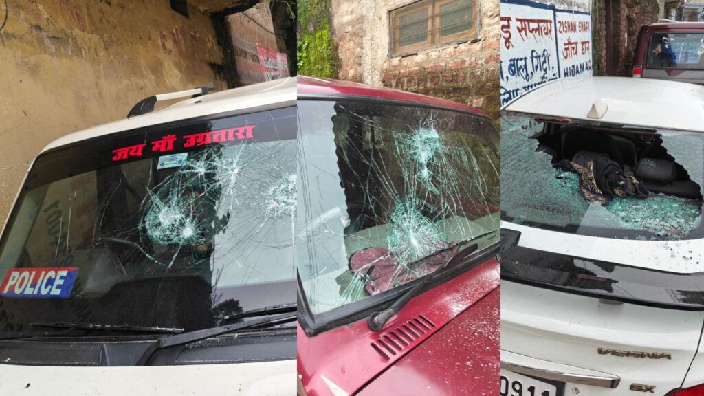 रांची के हिंदपीढ़ी इलाके में असामाजिक तत्वों का उत्पात, निजाम नगर में कई गाड़ियों में की तोड़फोड़