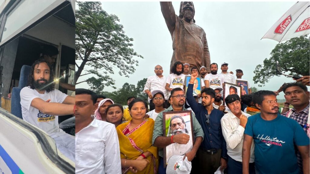देवेंद्रनाथ महतो ने नेमरा से शुरू की शिक्षा में सुधार को लेकर यात्रा, दिशोम गुरु शिबू सोरेन के गांव से पूरे झारखंड का करेंगे भ्रमण