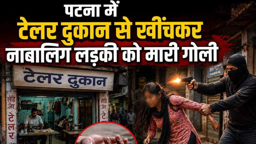 पटना में टेलर दुकान से खींचकर नाबालिग लड़की को मारी गोली, प्रेम प्रसंग से जुड़ा है मामला