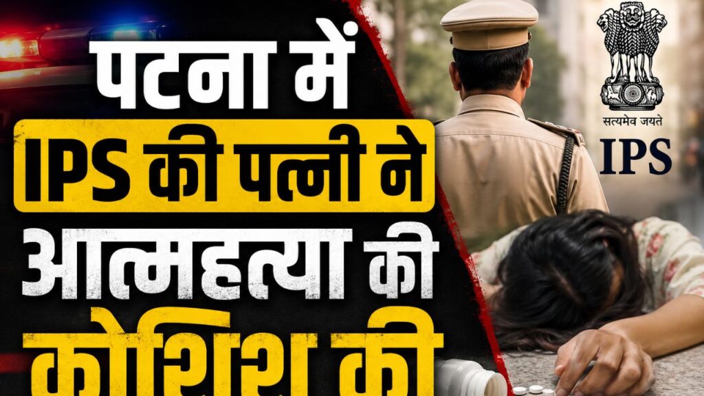 पटना में IPS की पत्नी ने आत्महत्या की कोशिश की, गंभीर हालत में निजी अस्पताल में कराया गया भर्ती