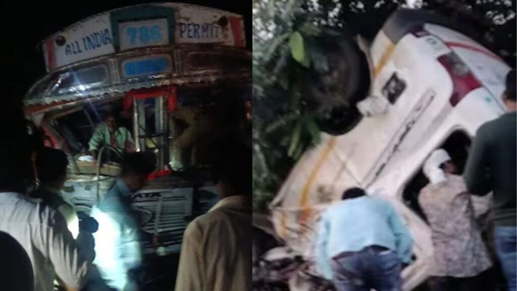 महाराष्ट्र के नांदेड़ में भीषण सड़क हादसा, ट्रक-वैन की टक्कर में 9 लोगों की मौत, 3 घायल