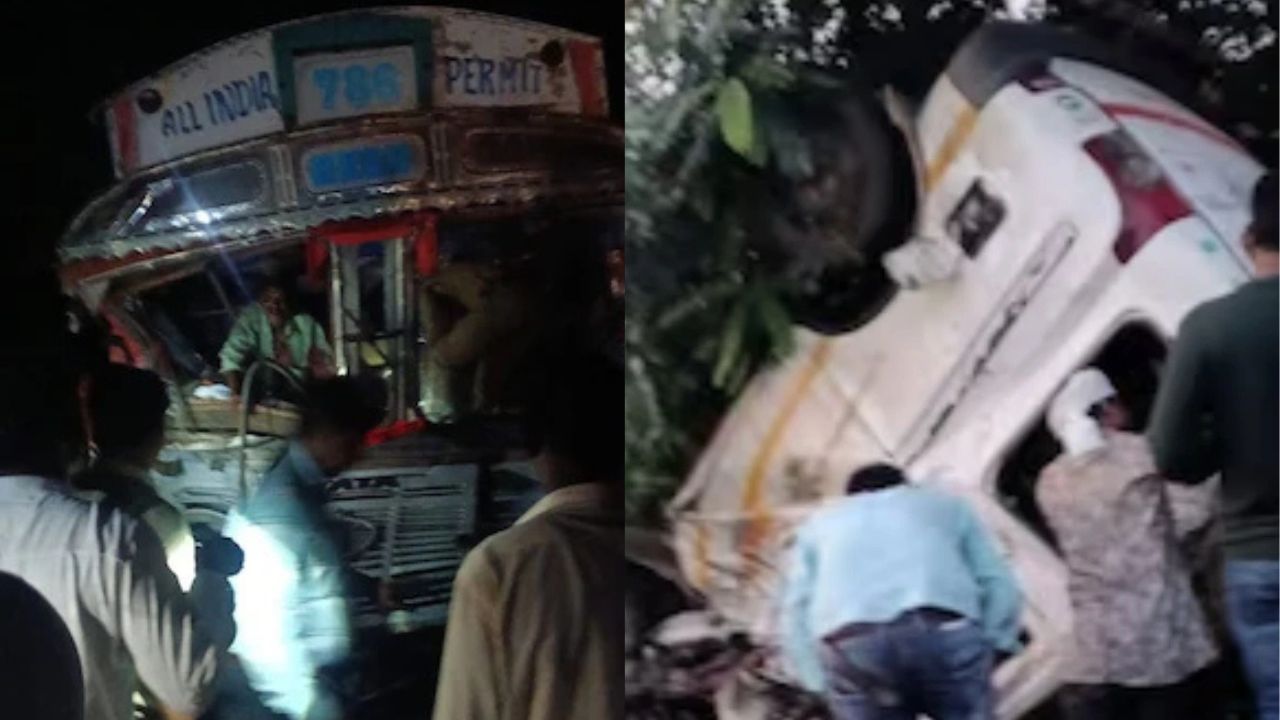 महाराष्ट्र के नांदेड़ में भीषण सड़क हादसा, ट्रक-वैन की टक्कर में 9 लोगों की मौत, 3 घायल