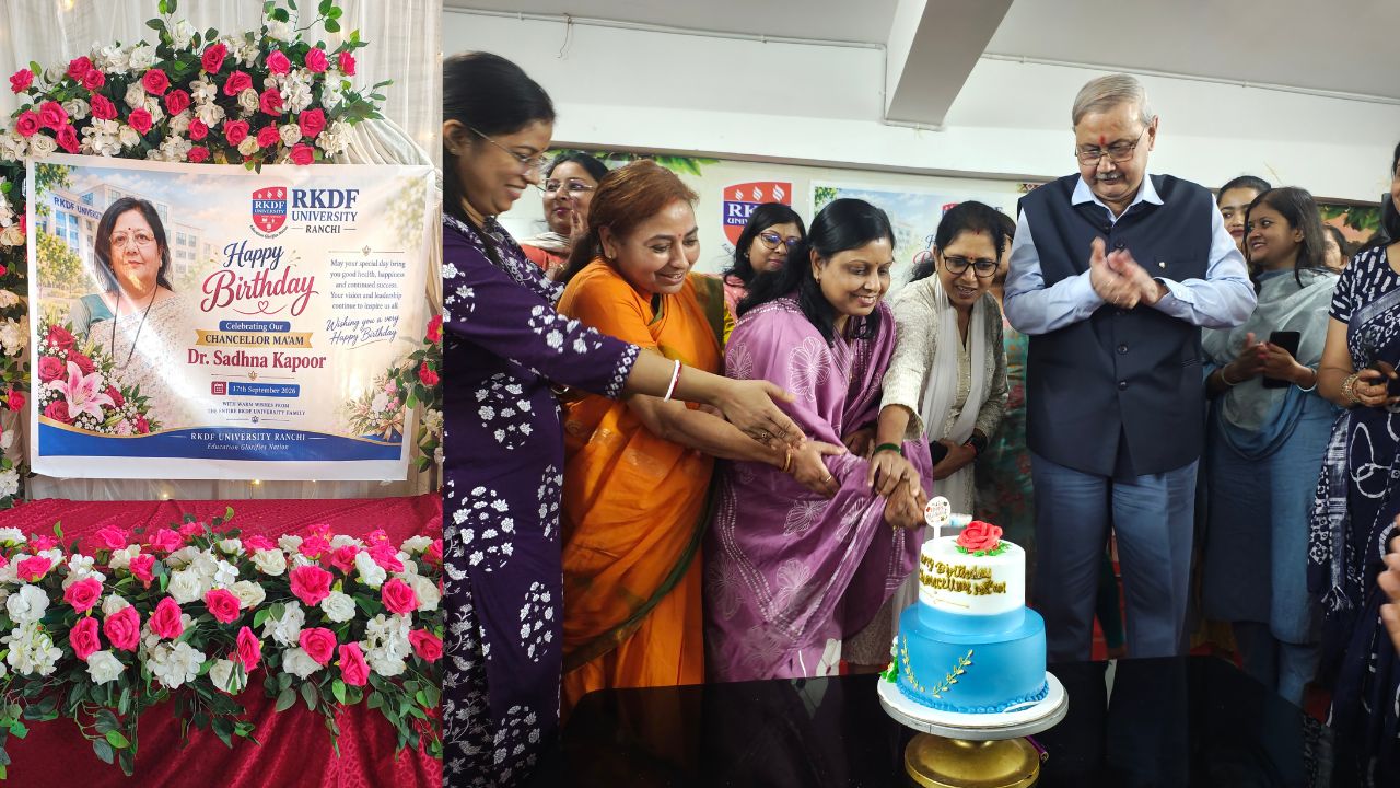 डॉ. साधना कपूर के जन्मदिन पर RKDF University Ranchi में सेवा, संस्कार और सामाजिक सरोकार का अनूठा संगम