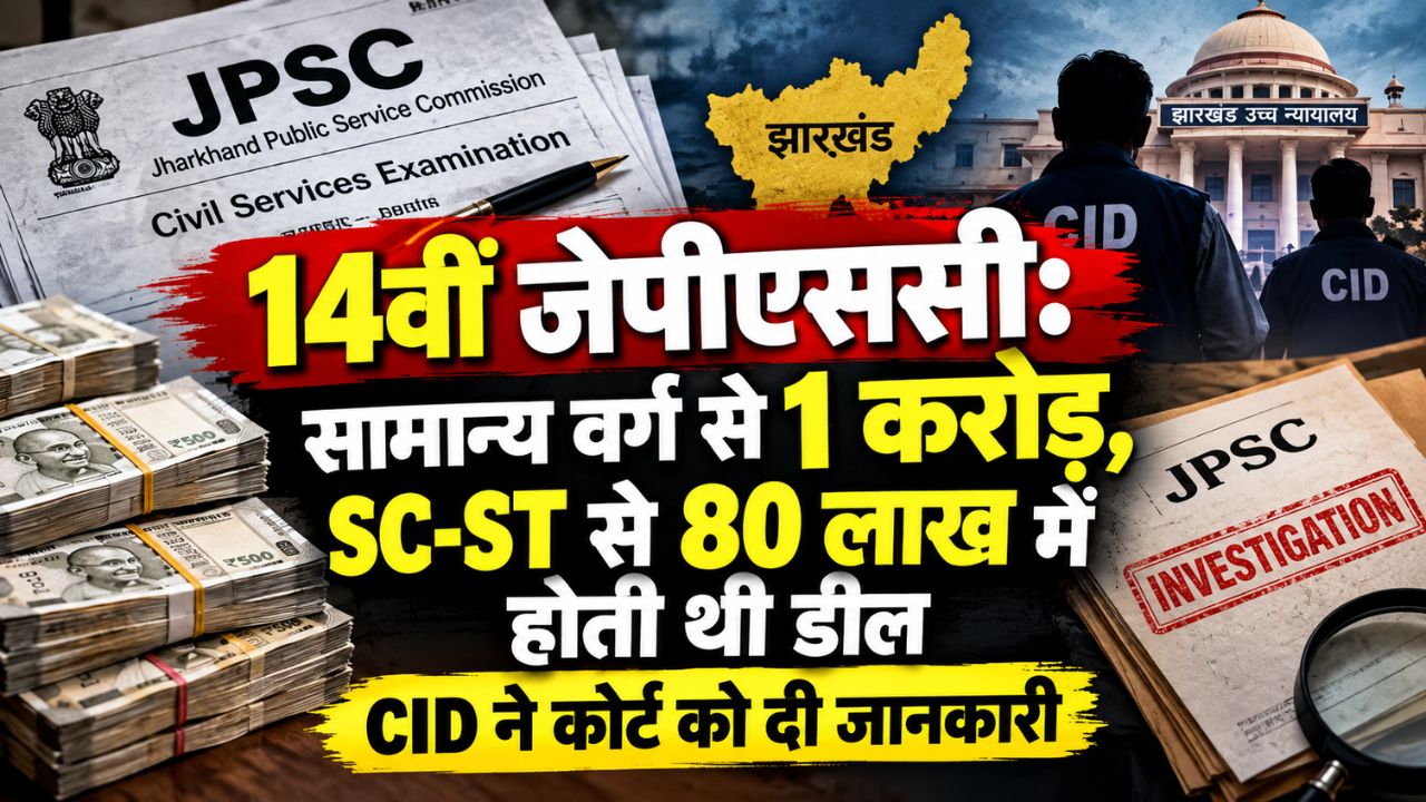 14वीं जेपीएससीः सामान्य वर्ग से एक करोड़ और एससी-एसटी से 80 लाख में होती थी डील, सीआईडी ने कोर्ट को दी जानकारी