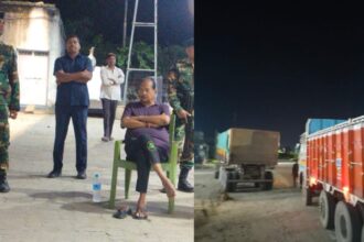 वित्त मंत्री राधाकृष्ण किशोर रात में सड़क किनारे कुर्सी लगाकर बैठे, ओवरलोड वाहनों की करने लगे जांच