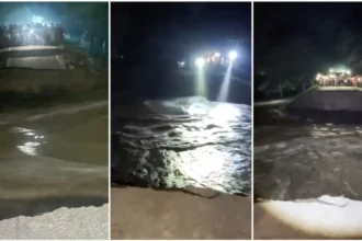 बिहार के बगहा में चंपारण तटबंध टूटा, आबादी वाले इलाके में घुसा बाढ़ का पानी