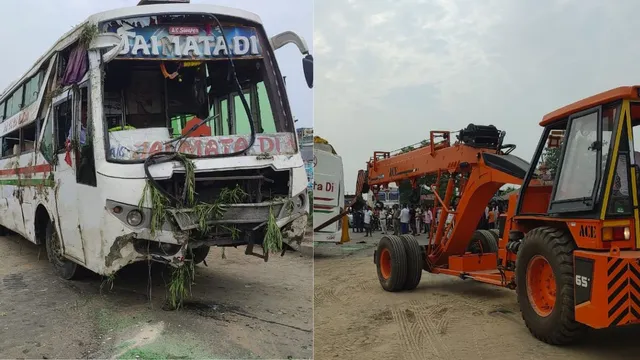 मधुबनी से पटना जा रही बस NH-27 पर पलटी, कई यात्री घायल, तीन की हालत गंभीर