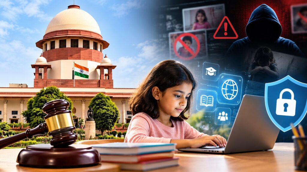 बच्चों के इंटरनेट इस्तेमाल पर पूरी तरह रोक के खिलाफ सुप्रीम कोर्ट , कहा- ये उनका मौलिक अधिकार