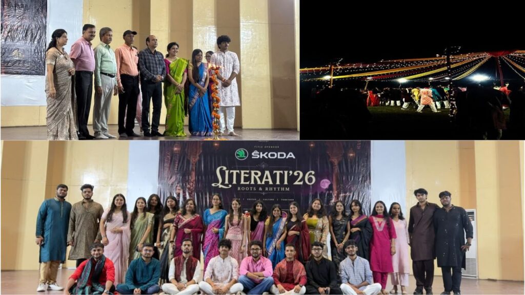 Literati 2026 में साहित्य से सरगम तक बिखरे रंग, डांडिया नाइट ने लगाई यादगार शाम पर मुहर