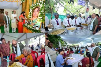 दिवंगत रूपी सोरेन के संस्कार भोज में उमड़ी भीड़, मुख्यमंत्री हेमंत सोरेन ने खुद संभाला मोर्चा, बाबा रामदेव श्रद्धांजलि देने पहुंचे नेमरा