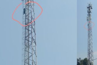 पलामू में मोबाइल टावर पर चढ़ी प्रेमिका नाबालिग, प्रेमी से शादी की शादी की जिद्द