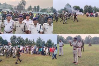 दुर्गा पूजा में उपद्रव किया तो खैर नहीं, लोहरदगा पुलिस ने किया शक्ति प्रदर्शन मॉक ड्रिल में आंसू गैस, वाटर कैनन और लाठीचार्ज का अभ्यास