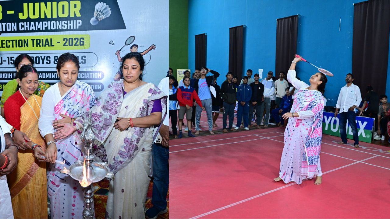 कल्पना सोरेन का गिरिडीह दौरा, छठ घाटों का किया निरीक्षण, जनता दरबार लगाया, बच्चों के साथ खेला बैडमिंटन 2 Untitled design 5 9