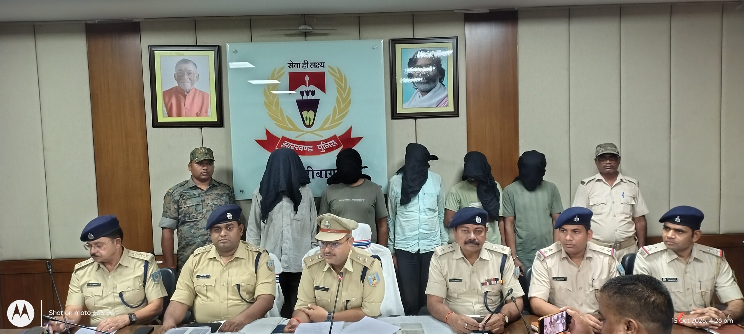 हजारीबाग के चौपारण में वैष्णवी ज्वेलर्स में हुई डकैती का खुलासा, मुख्य सरगना समेत पांच गिरफ्तार