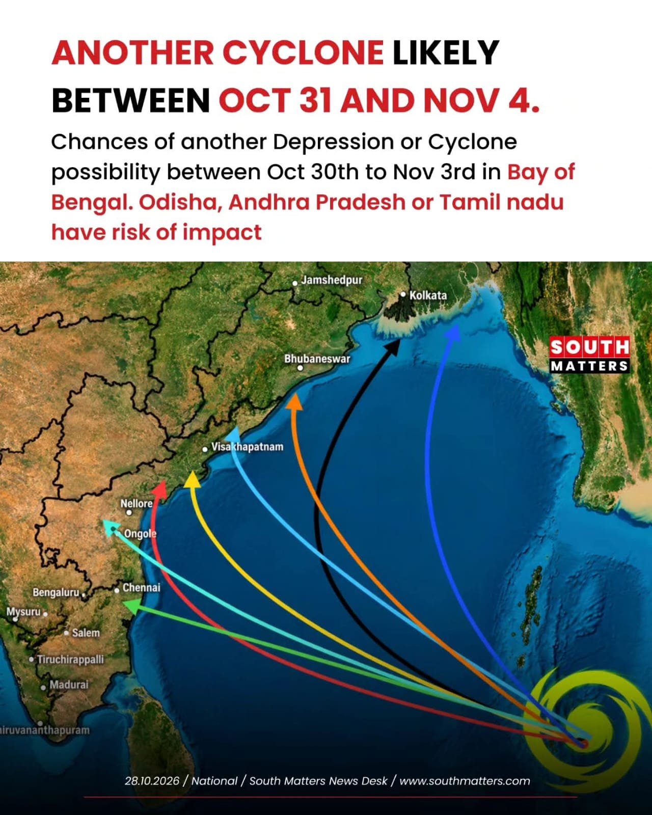 अर्नब तूफान कमजोर पड़ा, सात डिग्री तक गिरा तापमान, झारखंड के 5 जिलों में आज भी भारी बारिश का अलर्ट, 11 ट्रेनें रद्द 1 WhatsApp Image 2026 10 30 at 9.49.16 AM