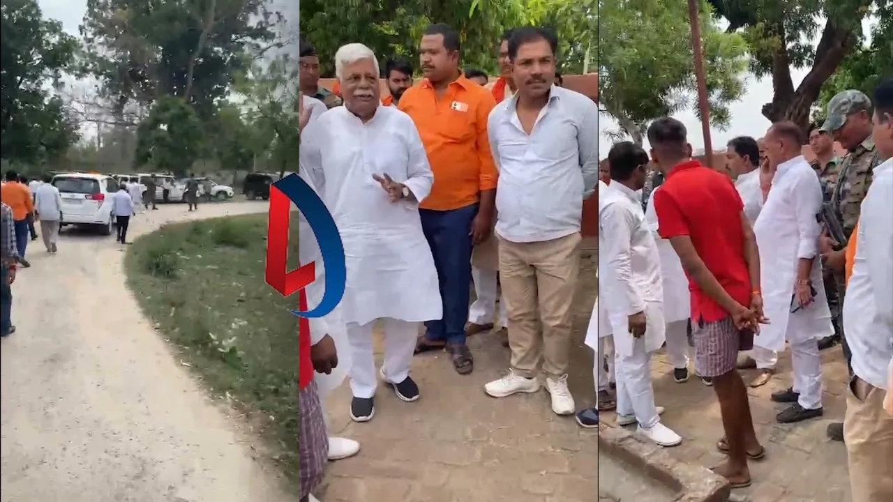 'बेशर्म आदमी लाज शर्म लगता नहीं है ,करना धरना कुछ नहीं है आ जाते है वोट मांगने' भारी फजीहत के बाद 2 मिनट के अंदर भागे BJP सांसद बीडी राम 33 bd ram virodh palamu