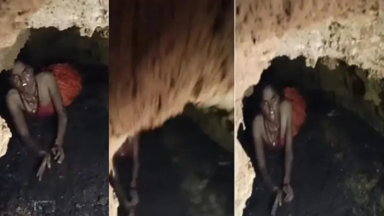 Watch Video: नीलम बन गई नागिन , 72 दिनों तक गुफा में बिना अन्न-जल के मिली तो देखने वालों के कांप गए रूह 55 गुफा के मुख पर नागिन जैसी हरकत, झारखंड की महिला यूपी तीन महीने बाद मिली, मंजर देख कांप गए लोग